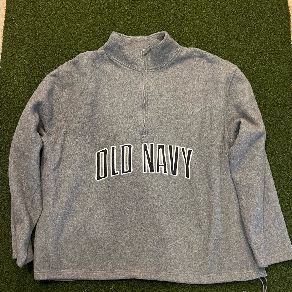 Old Navy Vintage Gray Quarter-Zip Pullover